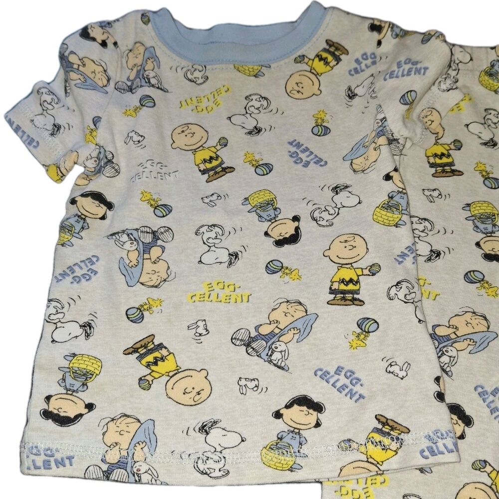 Boys 24 Months 3 1/2 Sets Pajamas Minecraft Peanuts Racecars Firetruck Lot - Picture 10 of 16